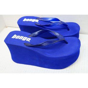 90s Y2k Bongo Platform Flip Flops